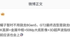 消息称荣耀GT2系列手机选型骁龙双芯片，有望12月发布
